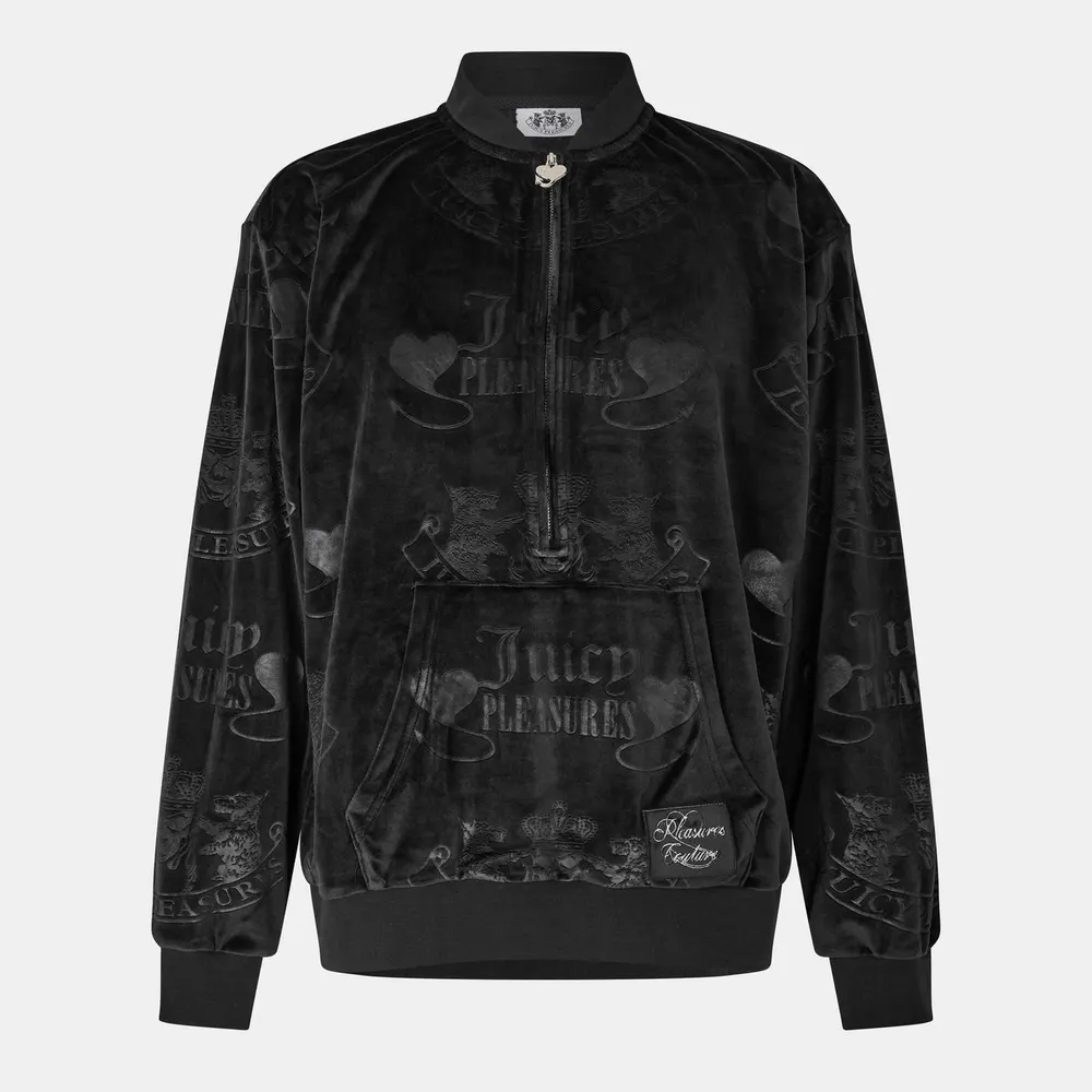 Pleasures X Juicy Couture Crest Velour Quarter Zip