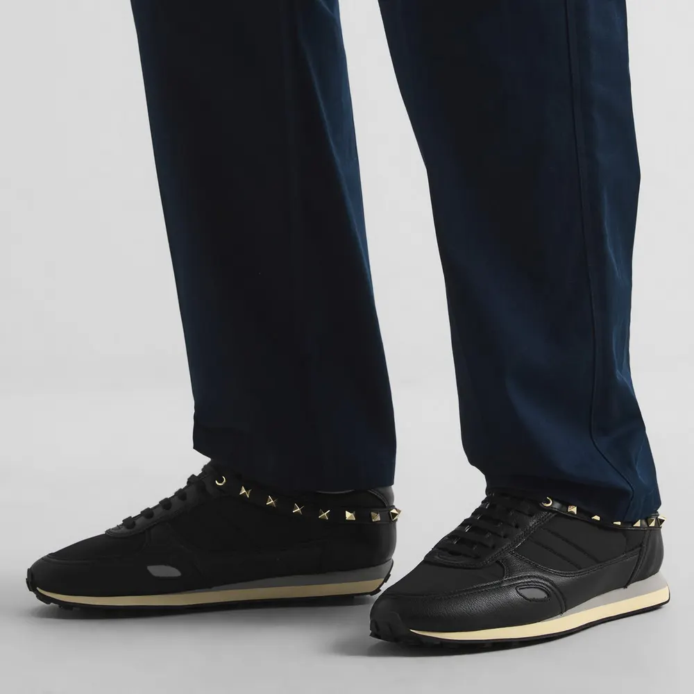 Valentino Garavani VG Stud Up Sneaker Sn64 in Black/Black, additional product view 3