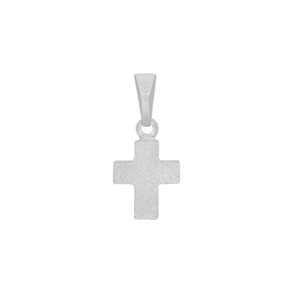 AMOR 9ct White Gold Cross Pendant detail 3