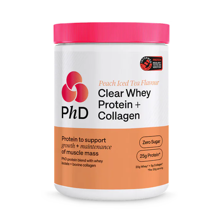 PhD Powder Clear Whey Collagen Peach Iced Tea 300 g