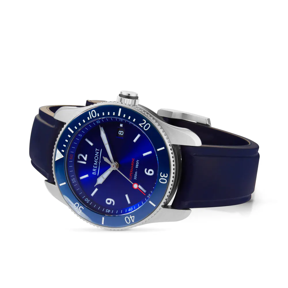 Bremont Supermarine S300 40mm Mens Watch Blue in Blue, additional product view 2
