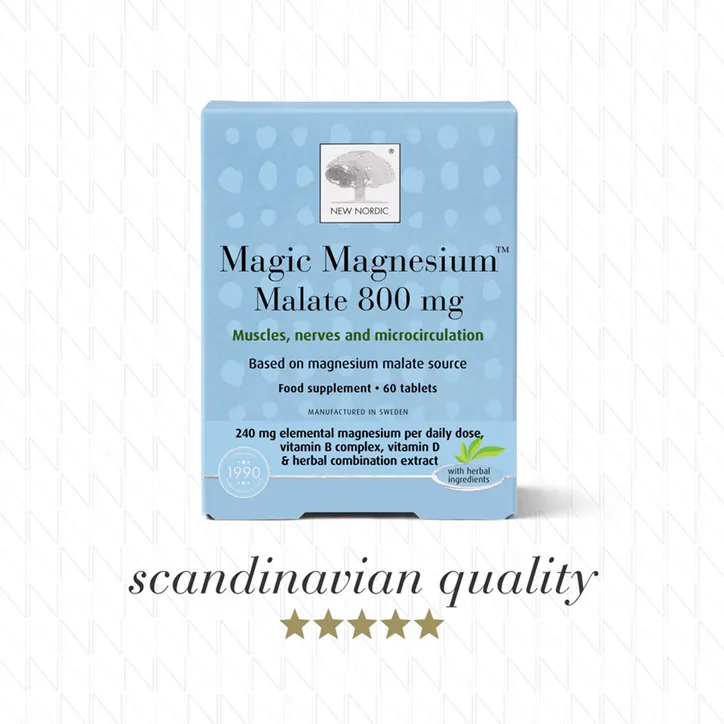 New Nordic Magic Magnesium Malate 800mg 60 Tablets detail 2