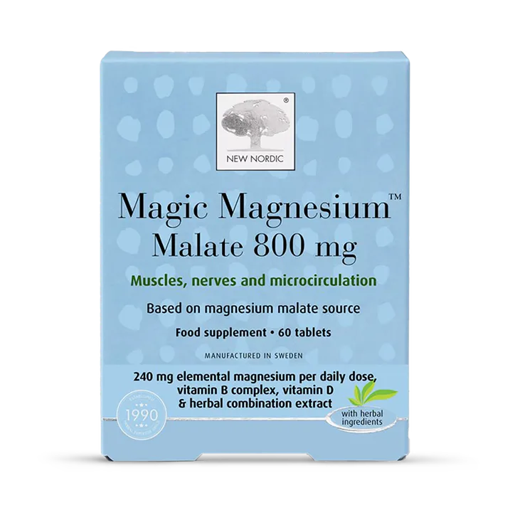 New Nordic Magic Magnesium Malate 800mg 60 Tablets