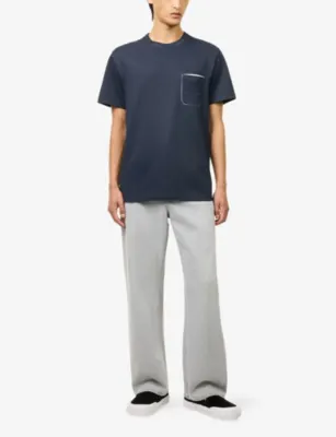 LOEWE Anagram Patch-Pocket Cotton-Blend T-Shirt detail 2