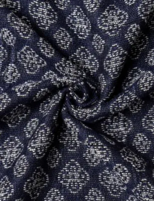 HACKETT Tile-Pattern Woven Scarf detail 2