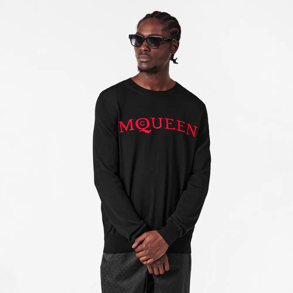 Alexander McQueen Men's Alex Flock Crew Sweatshirt detail 3