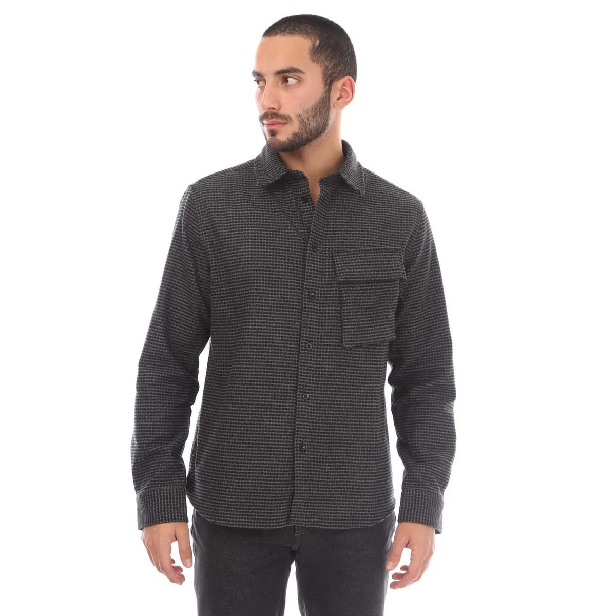 Belstaff Cotton Houndstooth Scale Shirt