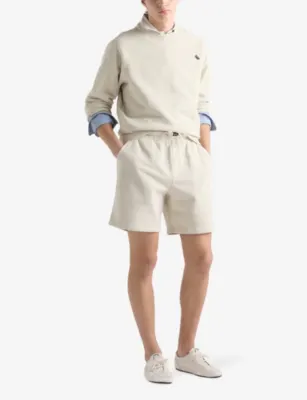 PRADA Drawstring Cotton Bermuda Shorts detail 2