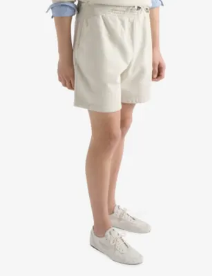 PRADA Drawstring Cotton Bermuda Shorts detail 3
