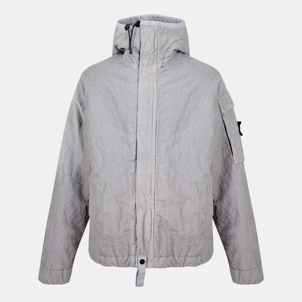 Stone Island Men's Cord Hood Medium Puffer Jacket