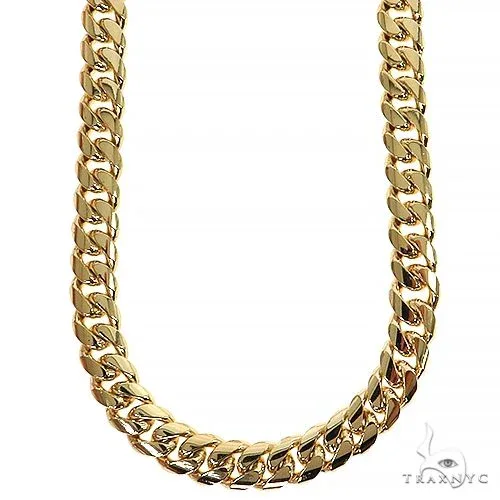 JALGAS - ROYAL CHAIN GROUP 10k Yellow gold Solid Miami Cuban Link Chain 22 Inches 8mm 32430 in Yellow – Chain
