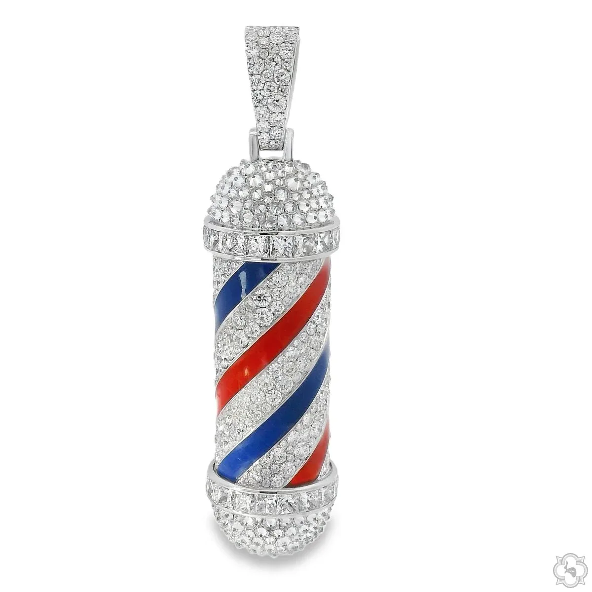 RINA - For Him CUSTOM CVD Spin Fade Barber Pole Pendant 70553 in Rose Gold – Pendant