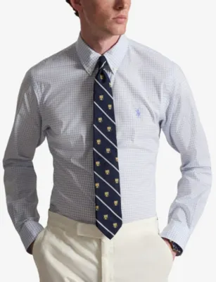 POLO RALPH LAUREN Custom Logo-Embroidered Stretch-Cotton Shirt detail 3