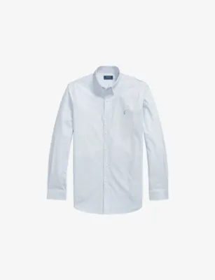 POLO RALPH LAUREN Custom Logo-Embroidered Stretch-Cotton Shirt