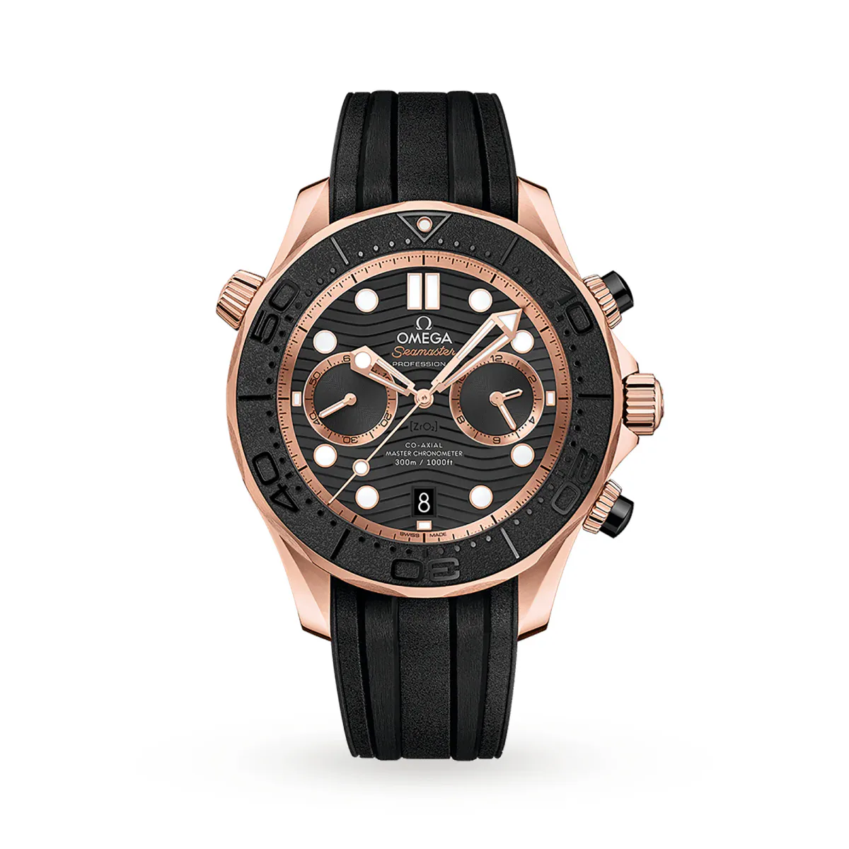 Omega Seamaster Diver 300M Co-Axial 44mm Mens Watch Black