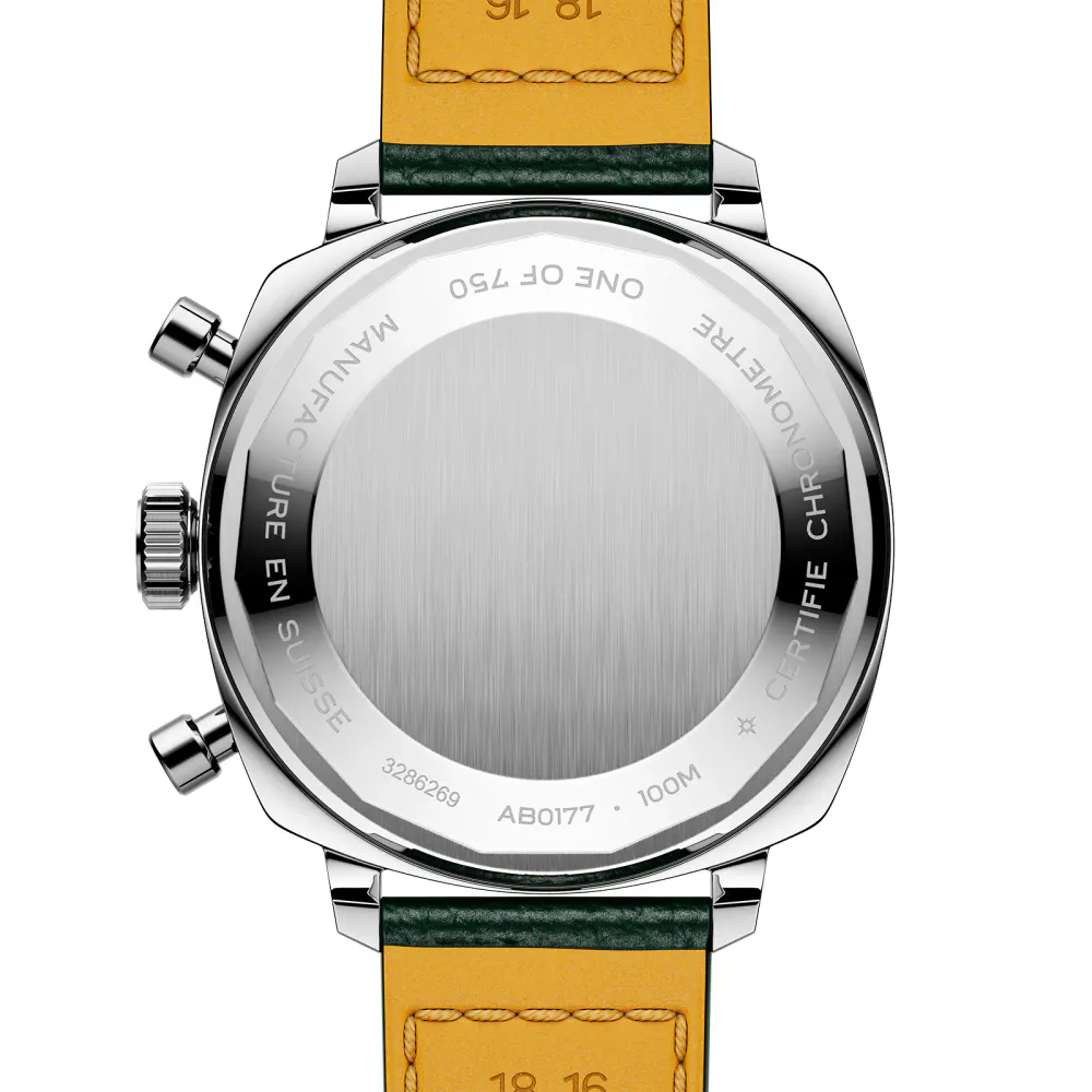 Breitling Top Time B01 Racing 38mm Mens Watch Green Leather detail 2