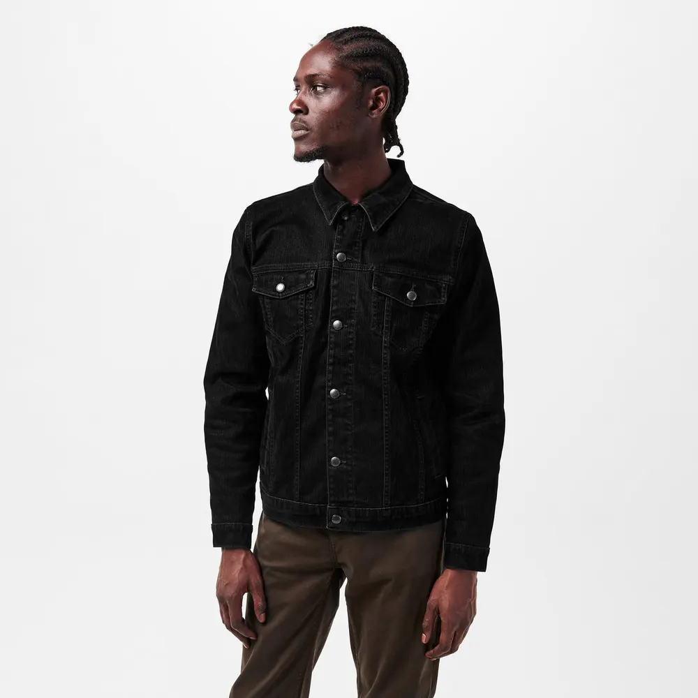 7 For All Mankind Men's Perfect Button-Through Tailored Denim Jacket detail 3