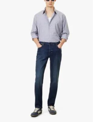 NEUW Lou Slim Sunday brand-patch straight-leg slim-fit stretch-denim blend jeans - 33/34 detail 2