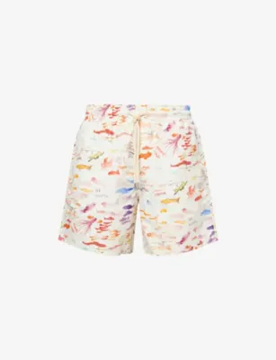 VILEBREQUIN Moorea Fish-Print Swim Shorts