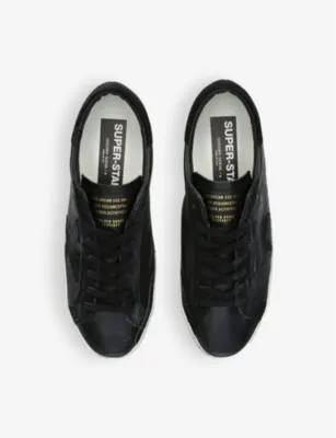 GOLDEN GOOSE Men's Superstar low-top leather trainers - EUR 42 / 8 UK MEN in BLACK, additional product view 2