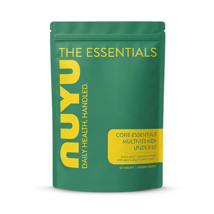 NUYU Core Essentials Men's Multivitamin (Under 50) 60 Tablets