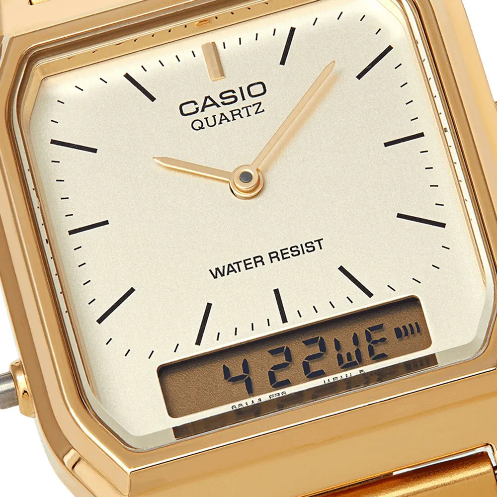 Casio Vintage Retro Collection 38.8mm X 29.8mm Unisex Watch in Gold, additional product view 3