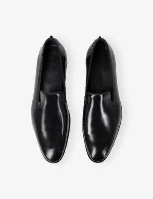 THE KOOPLES Skull-Embellished Leather Loafers - 4 in BLACK, additional product view 2