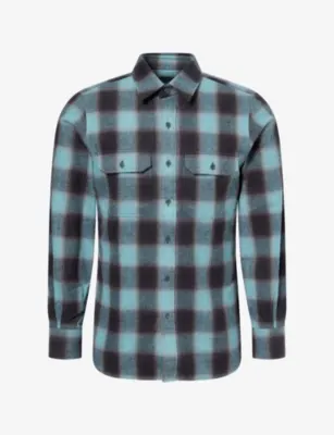 TOM FORD Brushed Check Cotton Flannel Shirt
