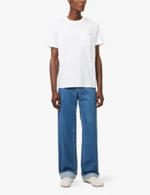 VALENTINO GARAVANI VGold Chest-Pocket Cotton-Jersey T-Shirt detail 2