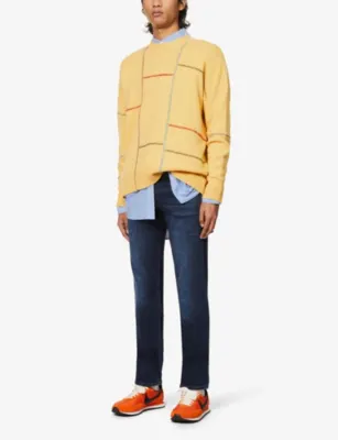 7 FOR ALL MANKIND Standard Luxe Performance regular-fit straight-leg stretch-denim jeans detail 2