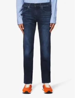7 FOR ALL MANKIND Standard Luxe Performance regular-fit straight-leg stretch-denim jeans detail 3