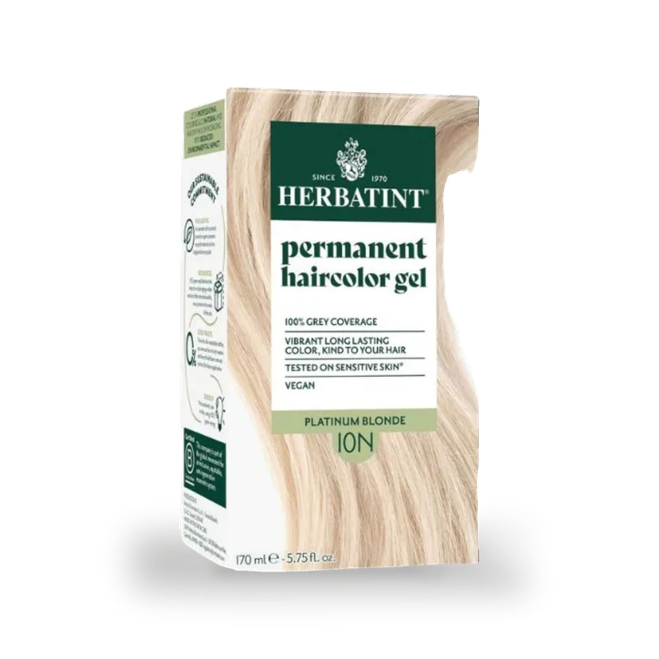 Herbatint Hair Colours Platinum Blonde 10N – Beauty > Hair Care > Hair Colouring > Permanent Hair Colour