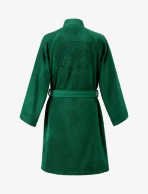 LACOSTE Defile cotton bathrobe detail 3