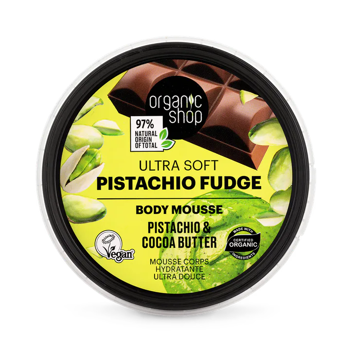 Organic Shop Ultra Soft Pistachio Fudge (Dubai Chocolate) Body Mousse Pistachio & Cocoa 250ml detail 3