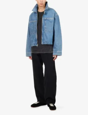 AGOLDE Croydon Denim Jacket in Auto (md Tumbled Ind), additional product view 2