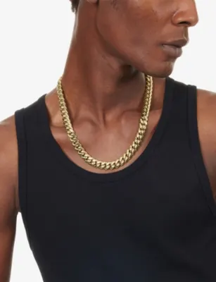 GLD Miami Cuban 18ct Yellow Plated PVD Necklace detail 2