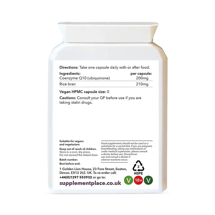 Supplement Place Coenzyme Q10 | 200mg | 60 Capsules detail 2