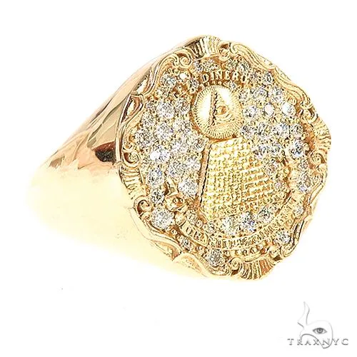RINA - For Him CUSTOM Custom Made 'Eye of Providence' Diamond Ring 67186 in Rose Gold / 4.5 – Ring