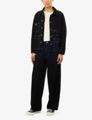 STORY MFG Depot Cotton Jacket in Love Letter Black, additional product view 2