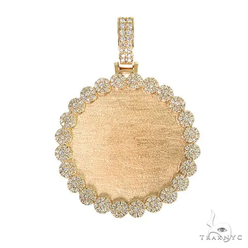 RINA - For Him FACTORY 14K Gold Flower Frame Diamond Photo Pendant 66547 in Rose Gold – Pendant