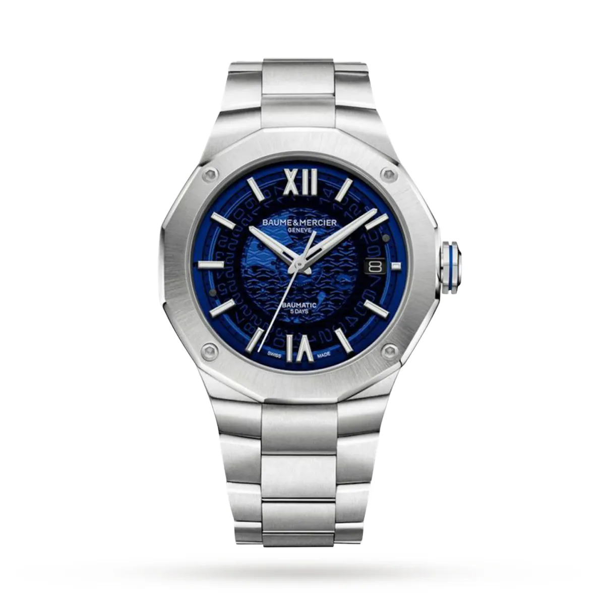 Baume & Mercier Riviera 42mm Mens Watch Blue
