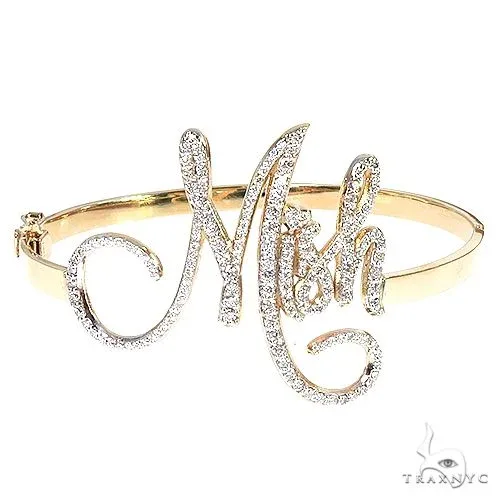 RINA - For Him CUSTOM 14K Gold Custom Made Bangle Bracelet 66590 in Rose Gold – Bracelet