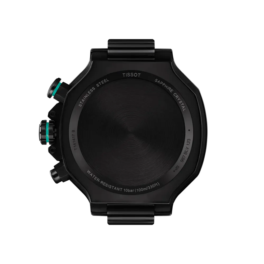Tissot T-Race Quartz Chronograph 45mm Mens Watch Black in Black, additional product view 3