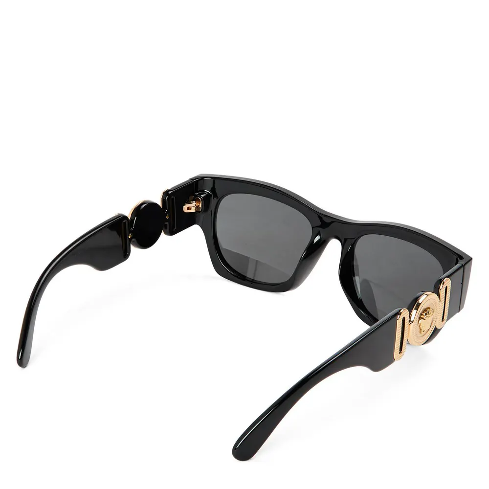 Versace Men's 0VE4479U Wayfarer Sunglasses in Gold/Black, additional product view 2