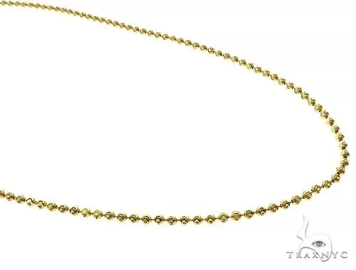 JALGAS - SKYLINE JEWELRY 14K Yellow Gold Moon Cut Chain 2mm 66033 in Yellow / 22 Inches – Chain