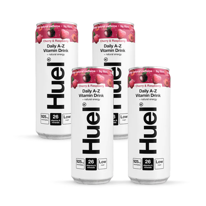 Huel Cherry & Raspberry Daily A-Z Vitamin Drink x4 330ml