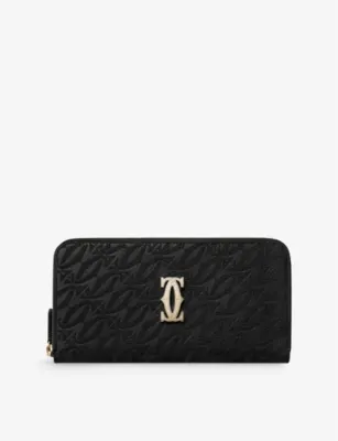CARTIER C de Cartier International zipped leather wallet