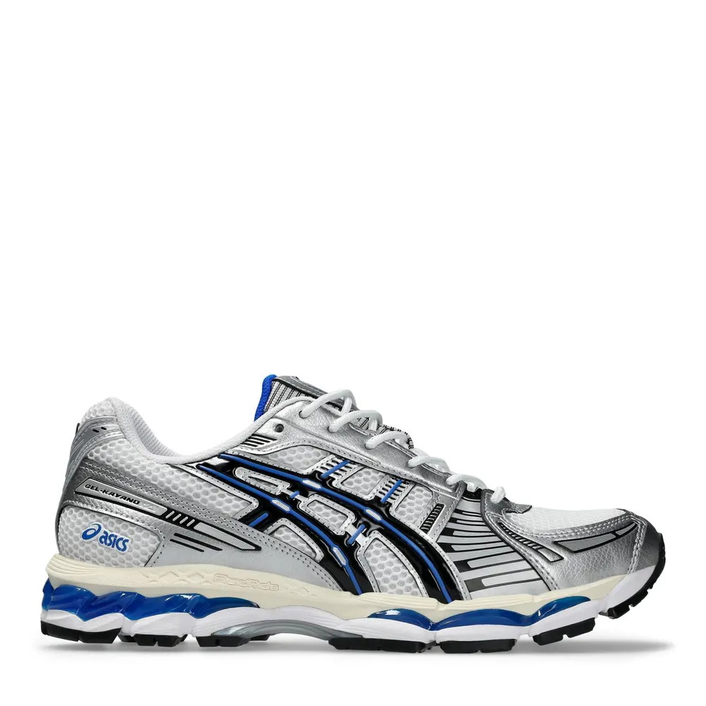 Asics Men's GEL-Kayano 12.1 Trainers in White/Blue – Footwear