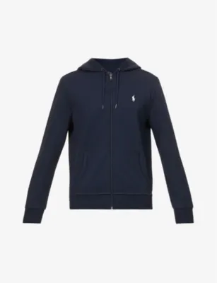 POLO RALPH LAUREN Long-sleeved double-knit relaxed-fit jersey hoody - LIGHT SPORT HEATHER