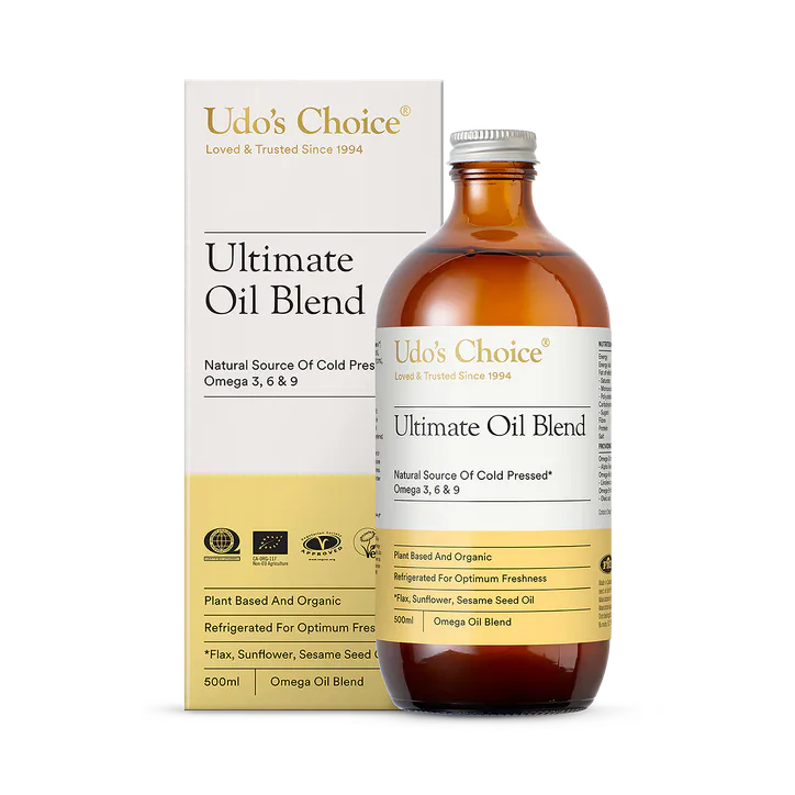 Udo's Choice Omega 3-6-9 Ultimate Oil Blend 500ml - ORGANIC – Vitamins & Supplements > Supplements > Omega & Fish Oils > Flaxseed Oil